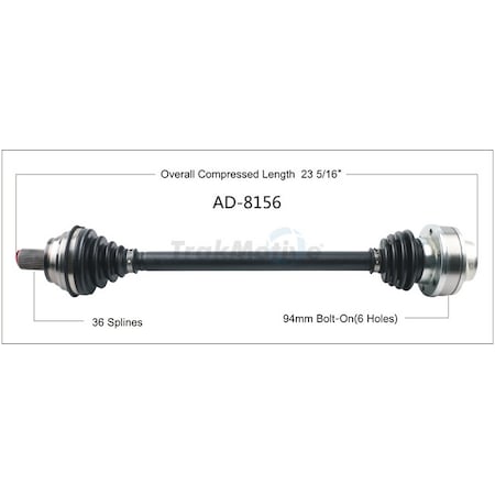 Surtrack Axle Cv Axle Shaft, Ad-8156 AD-8156